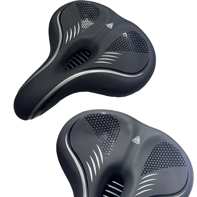 Седло для велосипеда анатомическое, очень удобное Feel Fit ZD-034 Черный Бровары - изображение 1