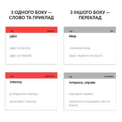 Обучающий набор English Student Карточки для разговорного польского языка, украинский (39122656) Винница