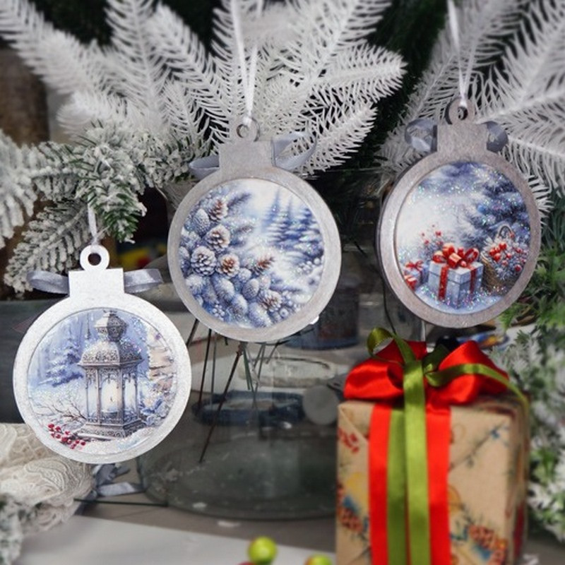 Творчий набір для створення 3-х ялинкових прикрас "Winter Forest" FDCKW-052 Вінниця - фото 3