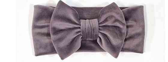 Повязка для волос велюр баклажан Бант Киев