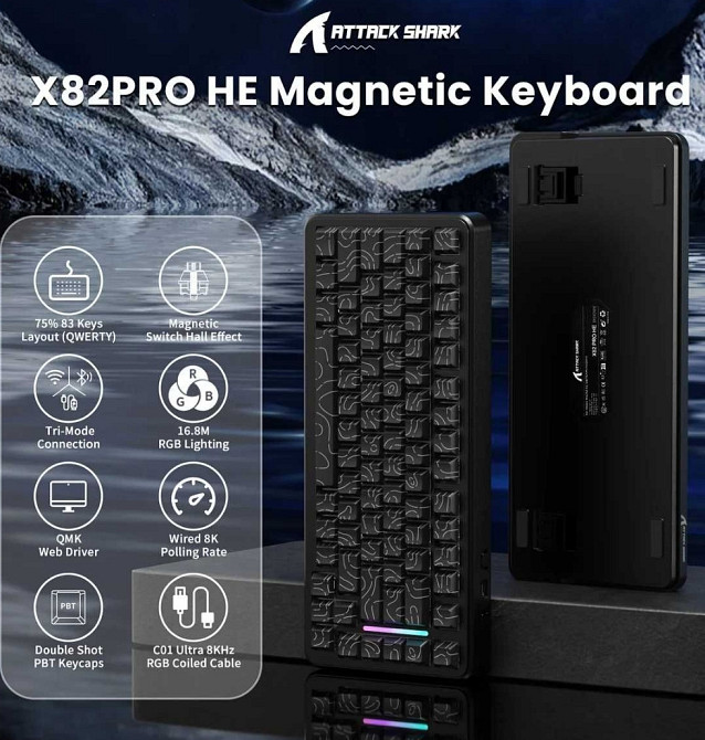 Ігрова Механічна Клавіатура Attack Shark X82 Pro Харків - фото 4