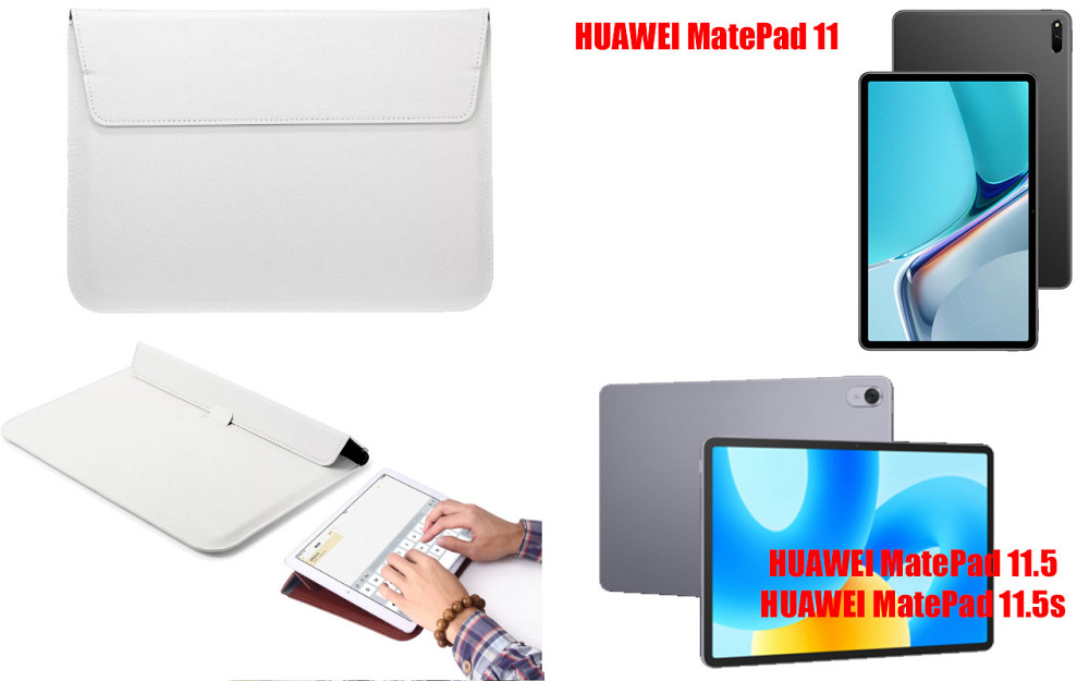 Чохол-конверт VitoCase для HUAWEI MatePad 11, MatePad 11.5, 11.5S, з функцією підставки для планшета Білий Київ - фото 1