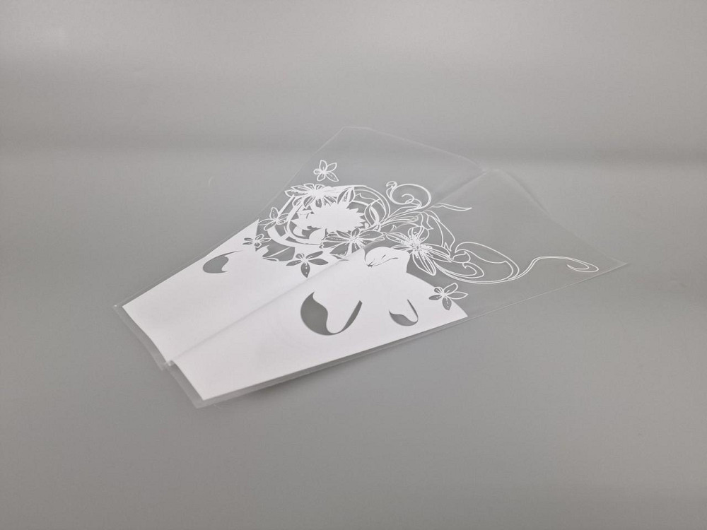 Упаковка конус под цветы h35/13низ/35верх белый (100 шт) 153 (2) (100 шт) Харьков - изображение 1