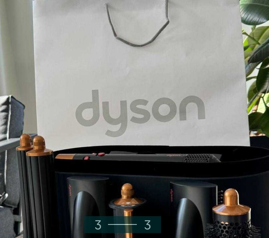 Мульти стайлер Dyson HS05 Airwrap Complete Long Onyx Black/ Gold Київ - фото 1