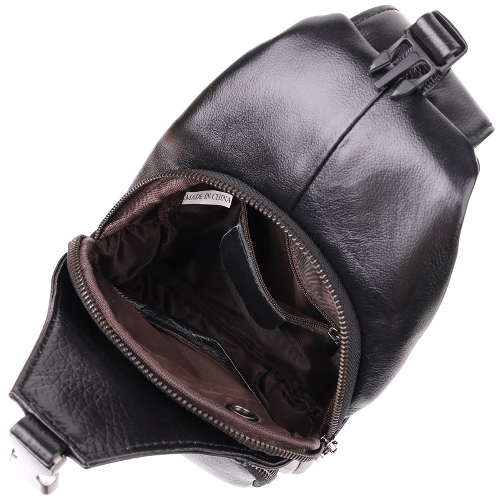 Мужская сумка через плечо из натуральной кожи Черный (Vintage) Киев - изображение 1