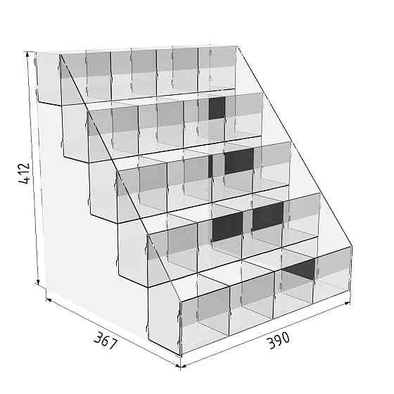 Подставка EKOSTAR для ручек и карандашей 5 ярусов на 20 ячеек Киев