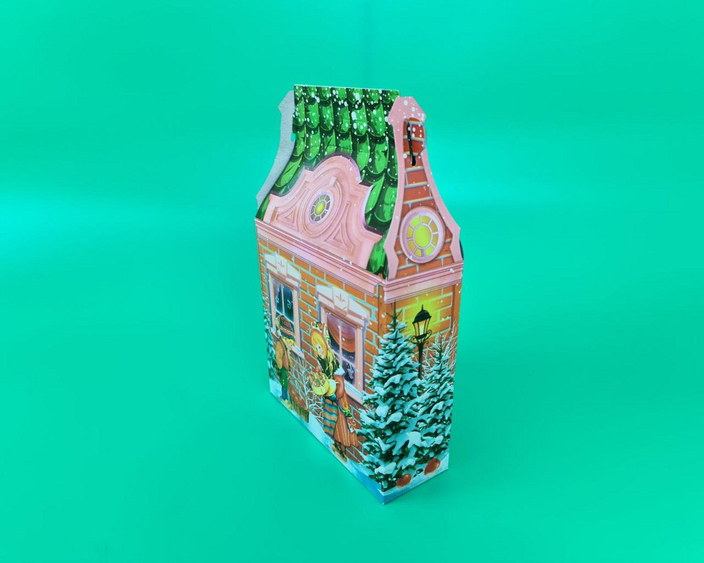 Праздничная упаковка  для новогодних подарков  (700грм) №239с 