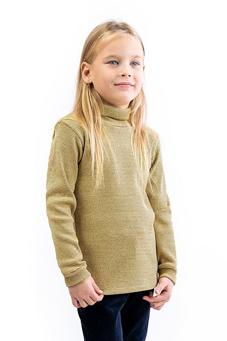 Водолазка дитяча з начосом пісочна топ Крохатушка одяг Київ - фото 3