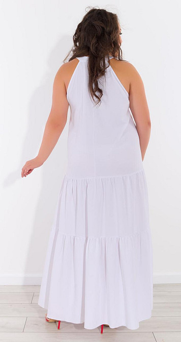 Белый сарафан с оборкой Киев - изображение 4