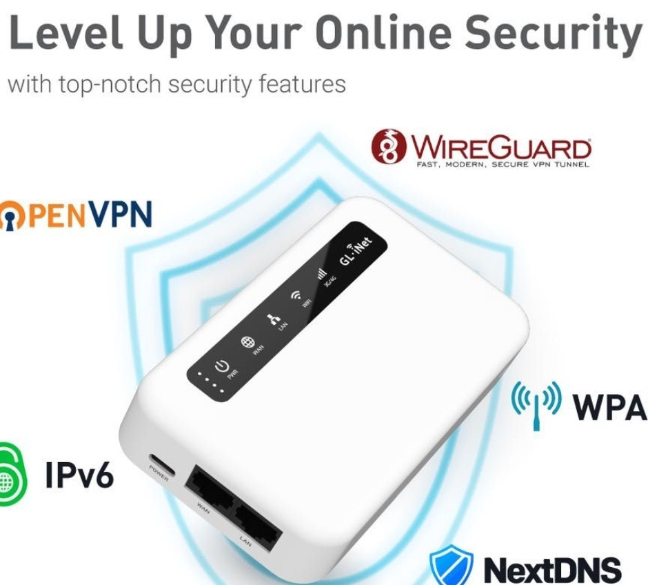 Маршрутизатор: GLiNet Puli GL-XE300 Роутер 4G LTE VPN TOR, Wi-Fi Hotspot Router. Київ - фото 4