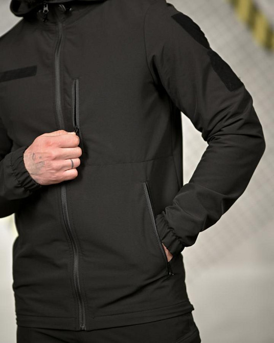 Еластичний тактичний костюм agony чорний НП4880 Одеса - фото 6