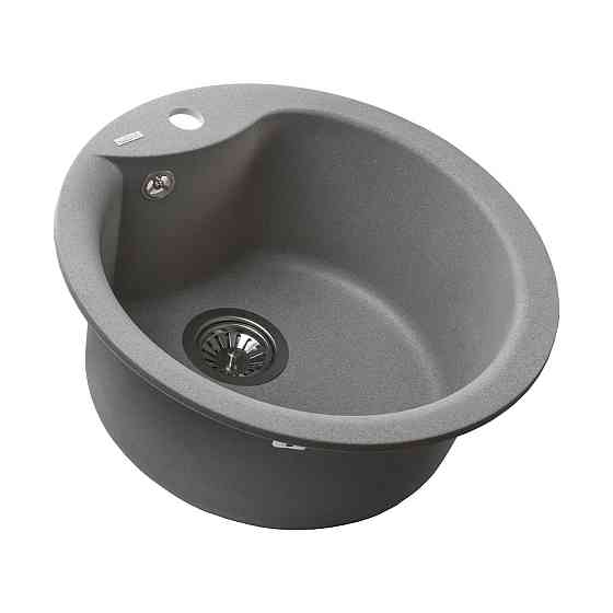 Гранитная мойка Globus Lux ORTA сірий камiнь 485мм-А0005 (000021892) Киев