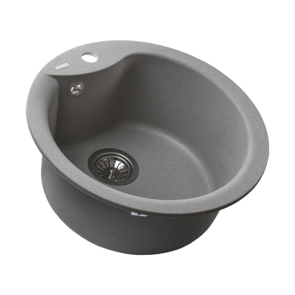 Гранитная мойка Globus Lux ORTA сірий камiнь 485мм-А0005 (000021892) Киев - изображение 3