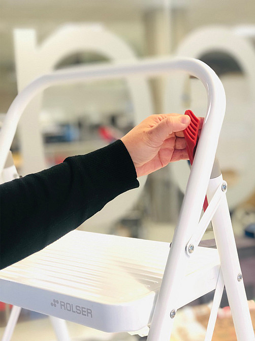 Лестница Rolser Taburete M/10 UNE 2 ступени Blanco (MET003-1024) Киев - изображение 3