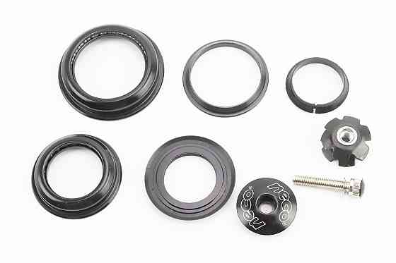 Кермова колонка 1-1/8"x1,5" (44/28,6x55/40мм) безрізьбової вилки, напівінтегровані, чорні H156 Київ