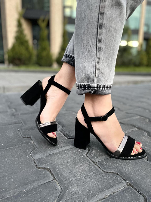 Nivelle Босоніжки жіночі NIVELLE 1896/8010-8048 чорні (літо, замша натуральна) (3699) Коломия - фото 8