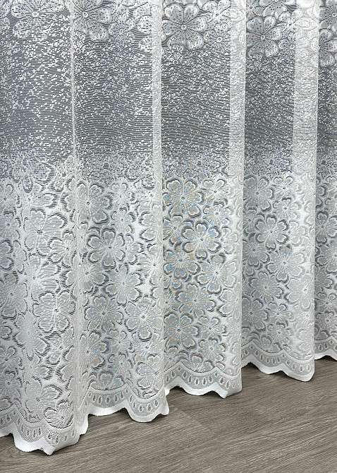Тюль жакард "Преміум" колір білий 1782т Київ - фото 5