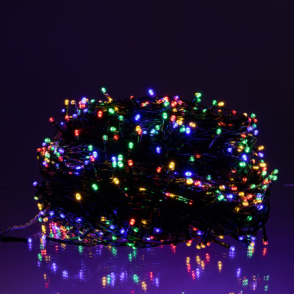 Garlando Гірлянда Різдвяна фея вулична 100 (м) 1000 LED чорний провід Мультиколір CF1000L100MBM Коломия - фото 1