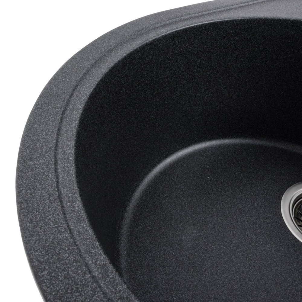 VALESO Гранітна мийка для кухні VALESO ONYX 5847 матова Карбон Киев - изображение 5