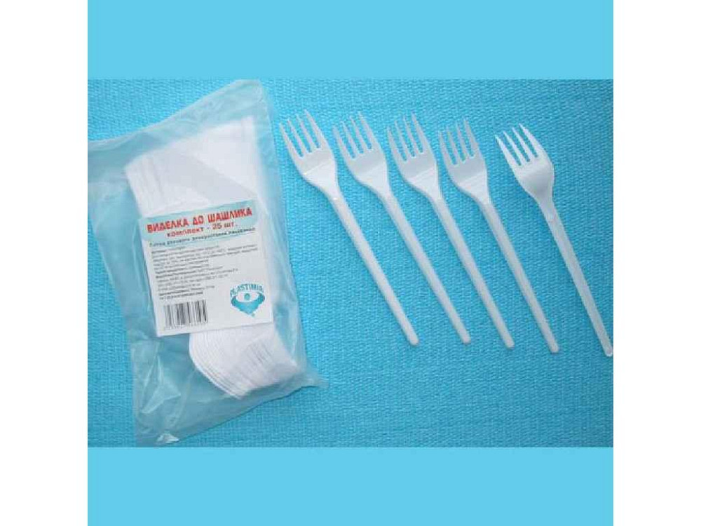 Виделка для шашлику (25 шт.) арт.66105 ТМ PLASTIMIR Київ - фото 1