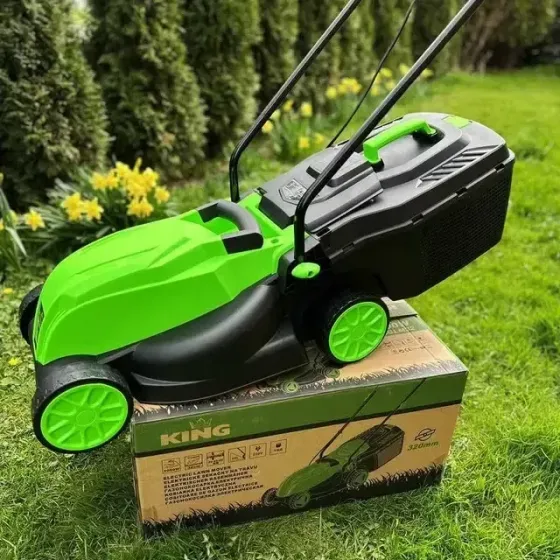 Газонокосарка KING – електрична 2 кВт, 25 л контейнер, KGLM32, Німеччина Львів