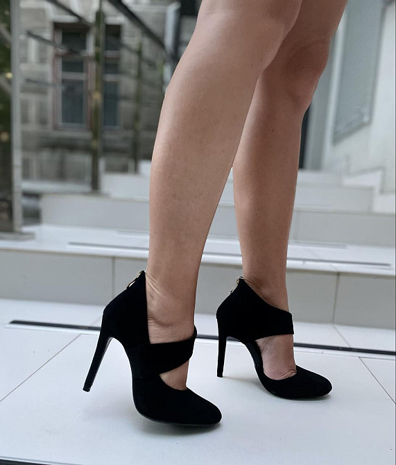 Vices Туфлі жіночі VICES чорні екозамша висота каблука 10 см розміри 36р.40р. (1130-1) Коломыя - изображение 9