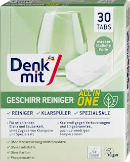 Екологічні таблетки для посудомийної машини Denkmit Nature Еко 30 шт. Київ