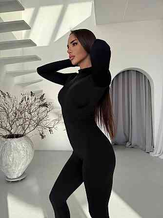 Жіночий стильний еластичний комбез 94мікродайвінг (без утеплення) Чорний, 42/44 Одеса