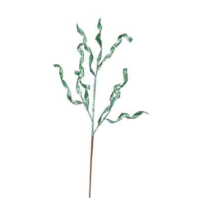 Декоративная ветвь YES! Fun Спирали 69 см, зеленая, глиттер (973876) Винница