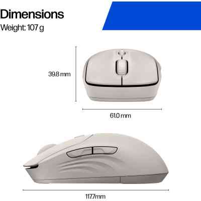 Мишка HP 400 Quiet Wireless/Bluetooth Maple (AZ7B6AA) Вінниця