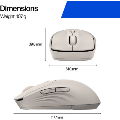 Мышка HP 400 Quiet Wireless/Bluetooth Maple (AZ7B6AA) Винница - изображение 4