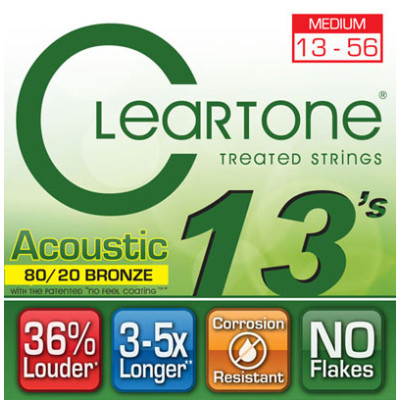 Струни для гітари Cleartone Acoustic 80/20 Bronze Medium (13-56) (7613) Вінниця - фото 3