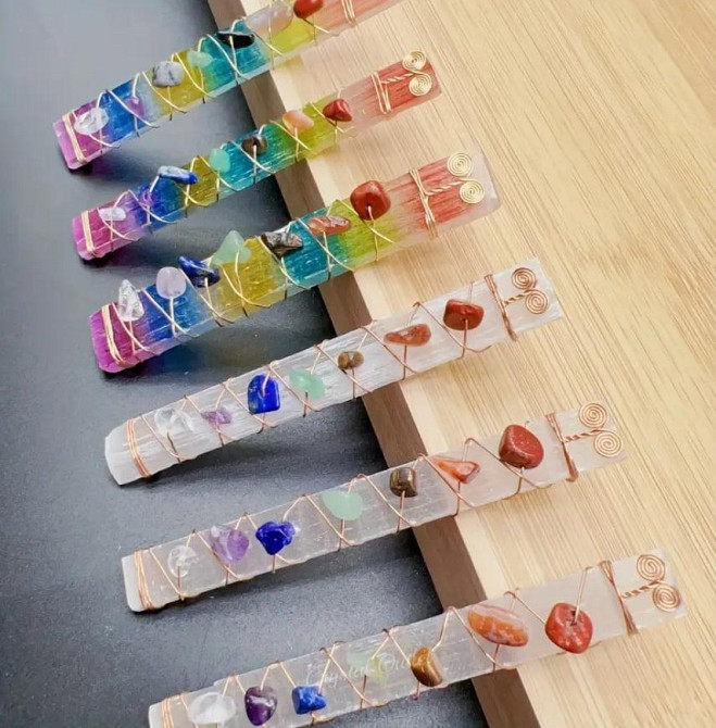 Палочка из натурального селенита 