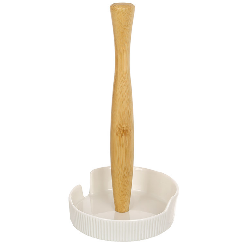 Тримач для паперових рушників 26см порцеляна/бамбук БОНА ДИ Житомир - фото 1