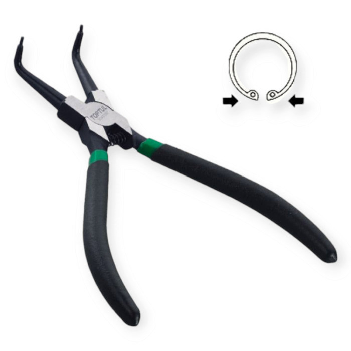 Съёмник стопорных колец обрезин. 180 мм СЕГЕРА (внутренние на сжим, загнутые) 19-60мм Мукачево - изображение 1