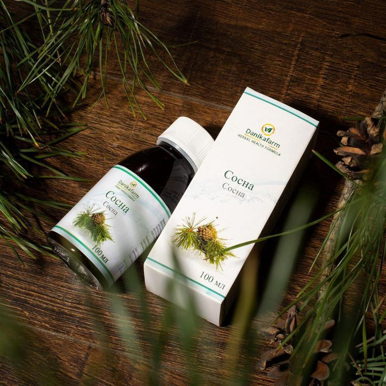 Натуральна домішка ДанікаФарм БАЖ Сосна 100 мл Київ - фото 1