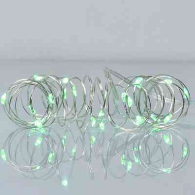 Гірлянда YES! Fun Нитка на мідному дроті 20 LED Зелена 2 м Статична На батарейках (975026) Вінниця