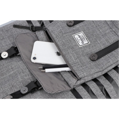 Рюкзак школьный Bodachel 29*17*50 см серый (BS01-262-L) Винница - изображение 4