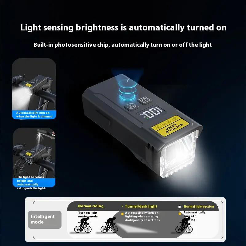 LED фонарь на руль велосипеда Q091, Фонарь для велосипеда без батареек с велокреплением IZ-52 Киев - изображение 2