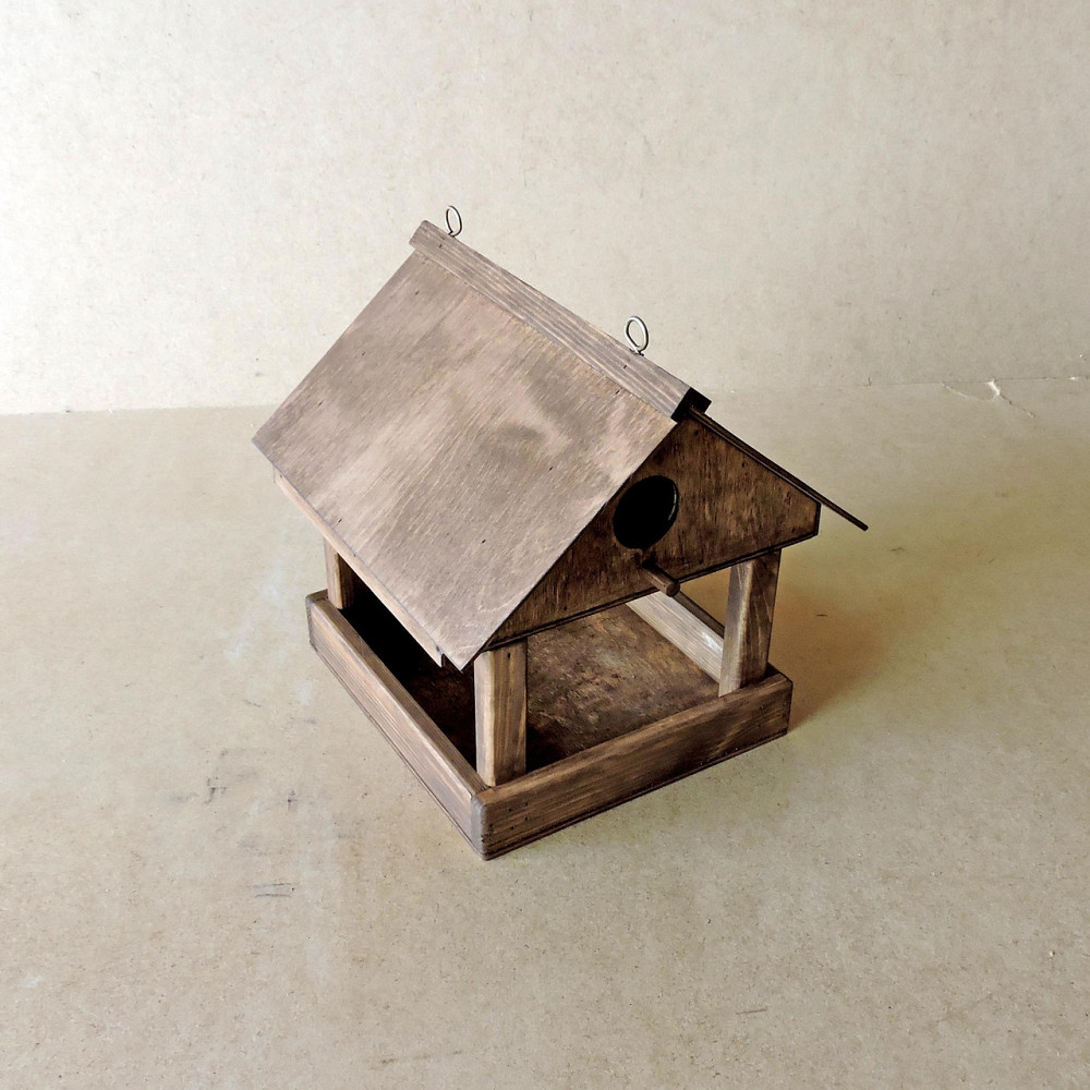 Годівниця з шпаківнею "Горихвостка" капучино Миколаїв - фото 3