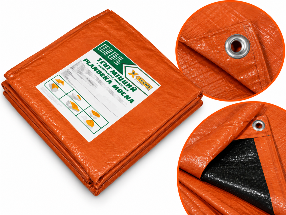 Тент 120 г/м2. 5м х 8м  "ORANGE" тенти від дощу та снігу Дніпро - фото 6