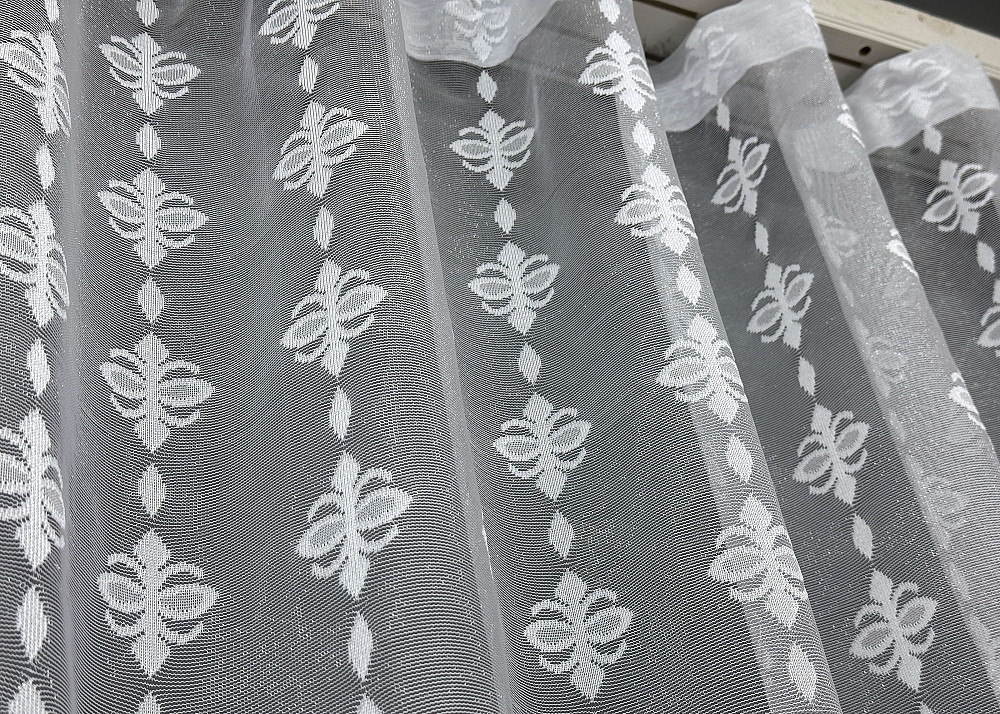 Тюль жакардова колір білий 1228т Київ - фото 6