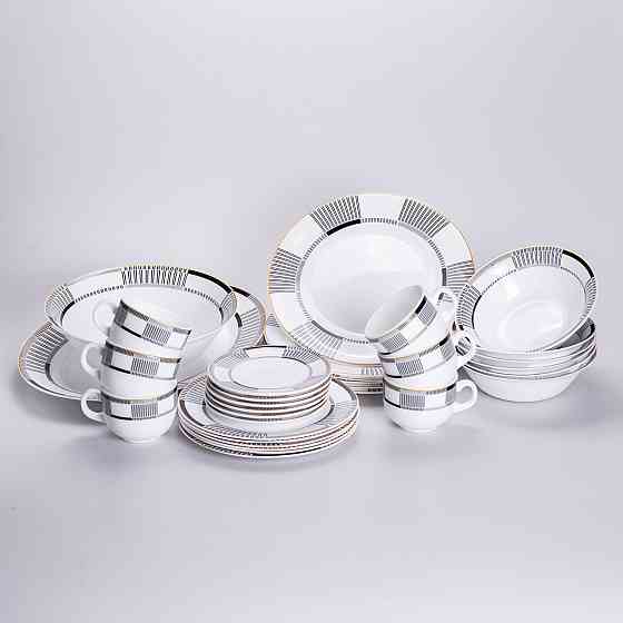 Сервіз столовий з фарфору Geometry на 6 осіб, 32 предмети Київ