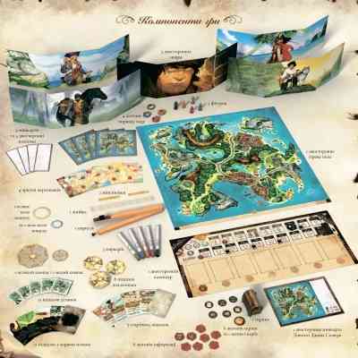 Настольная игра WoodCat Остров Сокровищ (Treasure Island) (укр.) (ВР_ОС) Винница