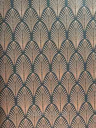 Шпалери флізелінові AS Creation Pop style 0.53х10 орнамент чорний із золотом мед'ю Київ