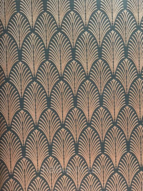 Шпалери флізелінові AS Creation Pop style 0.53х10 орнамент чорний із золотом мед'ю Київ - фото 2