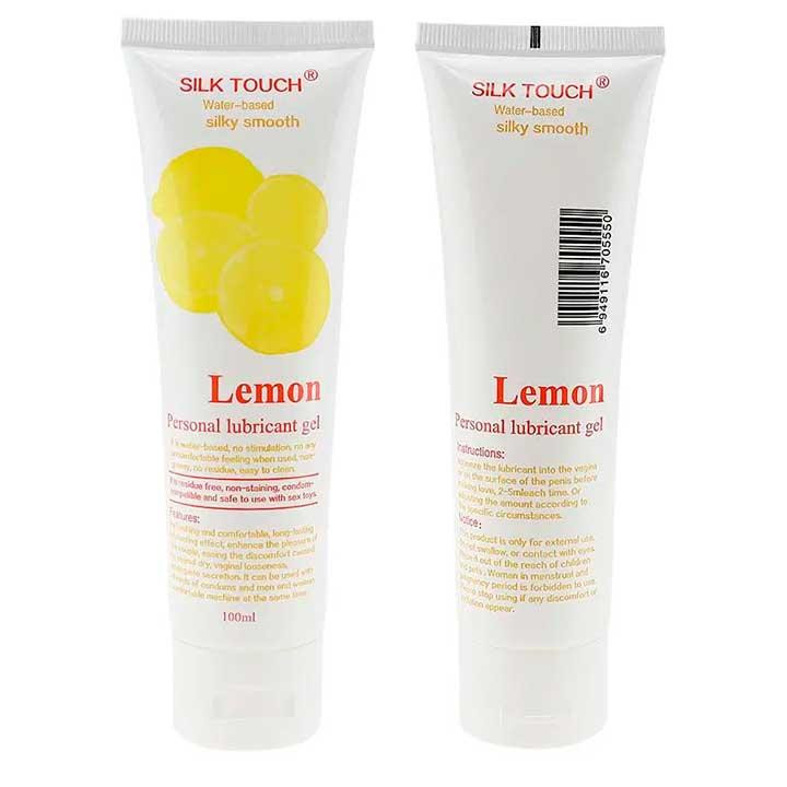 Лубрикант на водній основі "Silk Touch Lemon" 100 мл - Лимон - Інтимна змазка Вінниця - фото 4