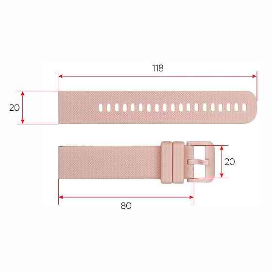Ремінець для смарт-годинника Modfit Zoopex Pink Київ
