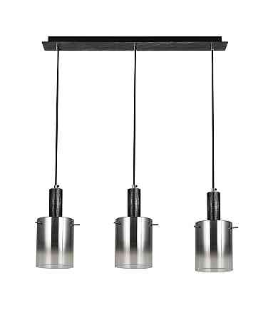 Підвісний світильник G 07459/3L матовий чорний сріблястий хром Коломия