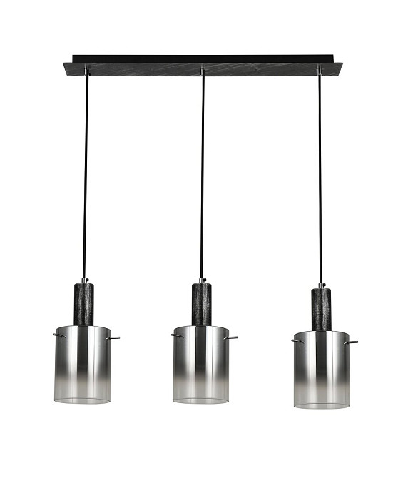 Підвісний світильник G 07459/3L матовий чорний сріблястий хром Коломыя - изображение 2